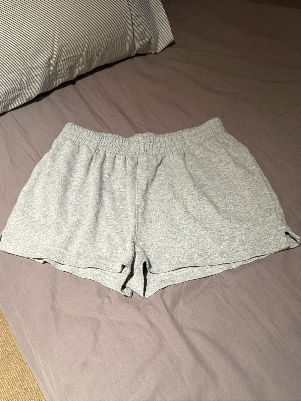 Brandy Melville Light Heather Gray Athletic Lounge Shorts